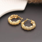 Regal Filigree Hoop Earrings
