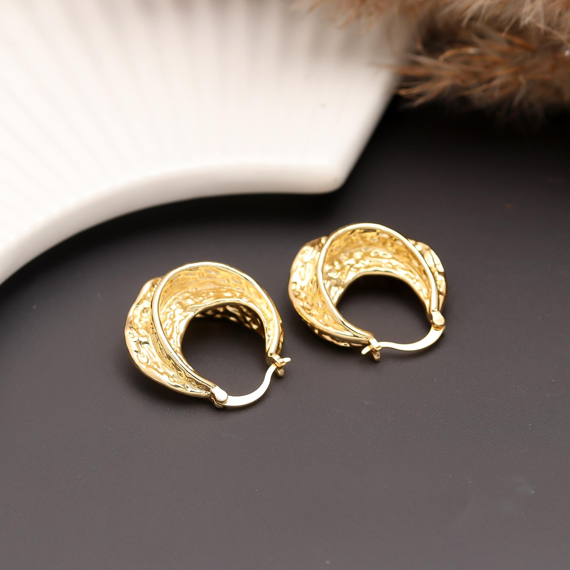 Molten Gold Hoops