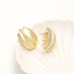 Golden Shell Studs