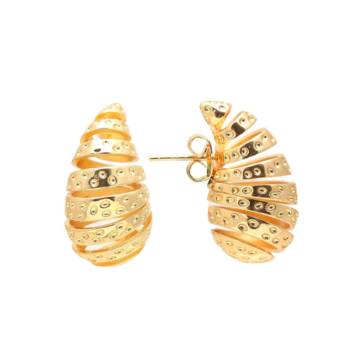 Aurora Spiral Stud Earrings