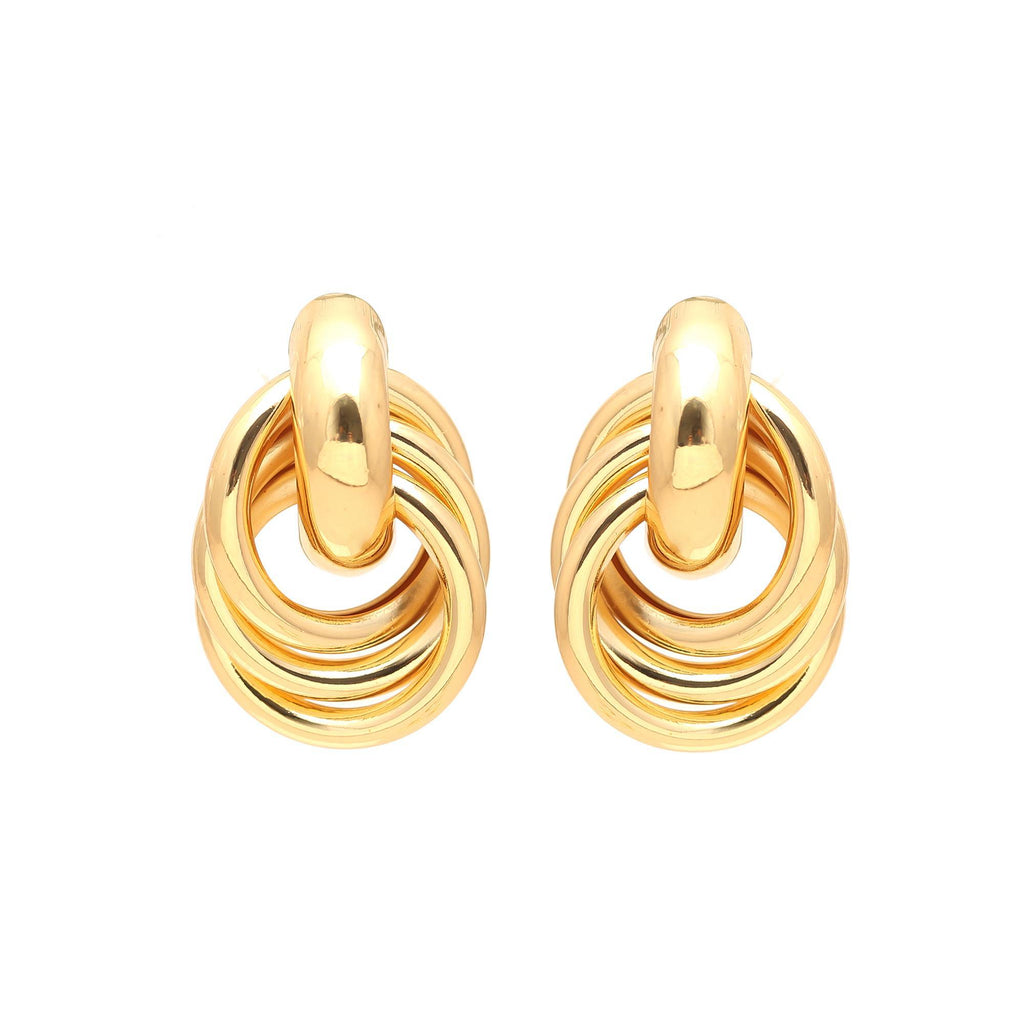 Interlock Statement Stud Earrings