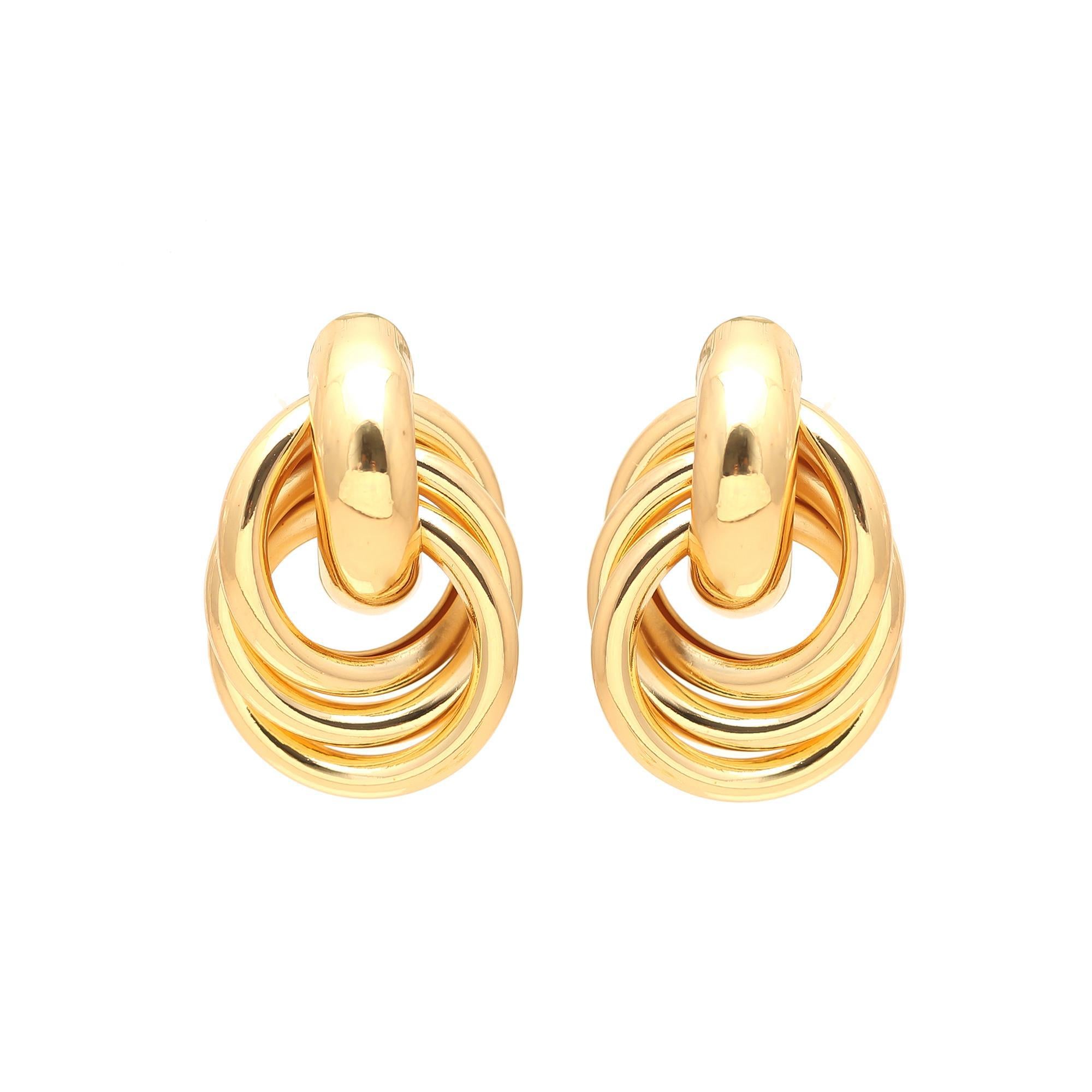 Interlock Statement Stud Earrings