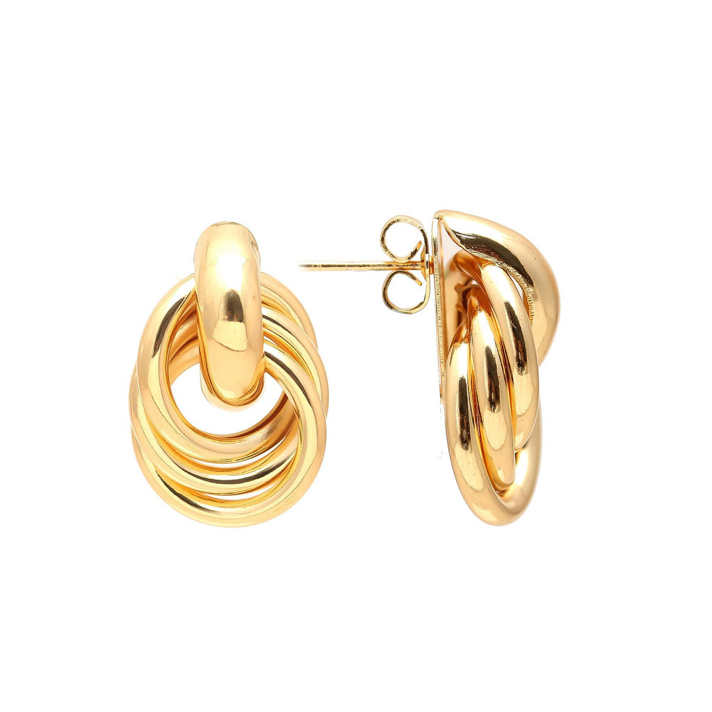 Interlock Statement Stud Earrings