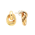 Interlock Statement Stud Earrings