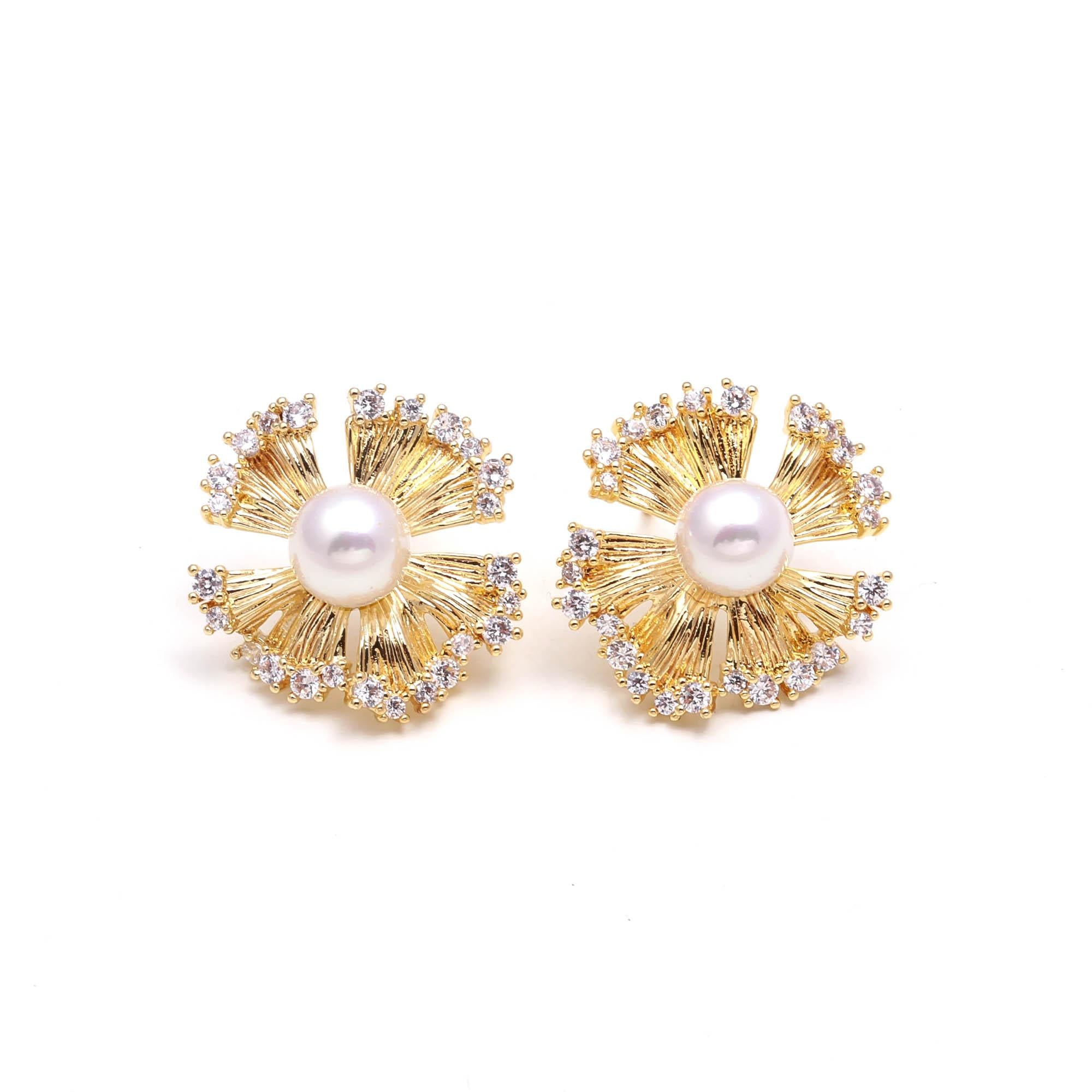 Pearl Radiance Bloom Studs