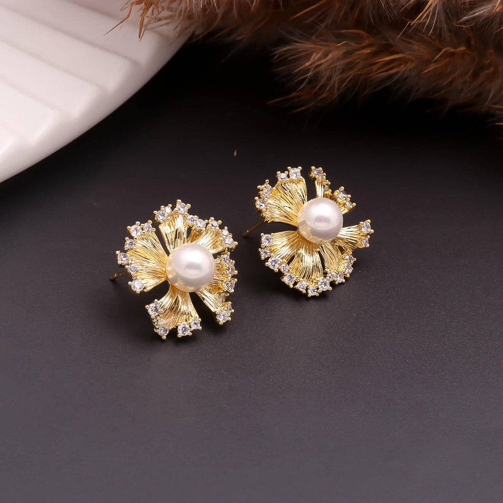Pearl Radiance Bloom Studs