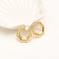 Geo Edge Hoop Earrings
