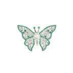 Emerald Flutter Brooch