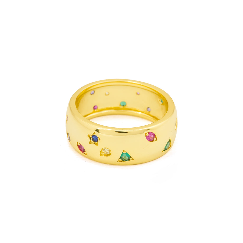 Celestial Gem Band Ring